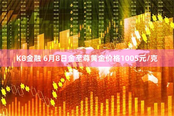 K8金融 6月8日金至尊黄金价格1005元/克
