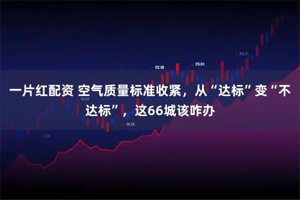 一片红配资 空气质量标准收紧，从“达标”变“不达标”，这66城该咋办